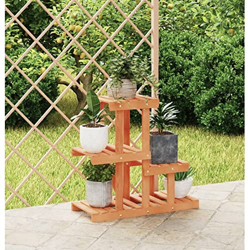ARKEM Blumenständer 58x25x51 cm Massivholz Tanne Blumenbank Wohnzimmer Pflanzenregale