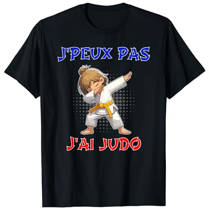 Je Peux Pas J'Ai Judo Judoka Enfant Fille Ceinture Jaune T-Shirt