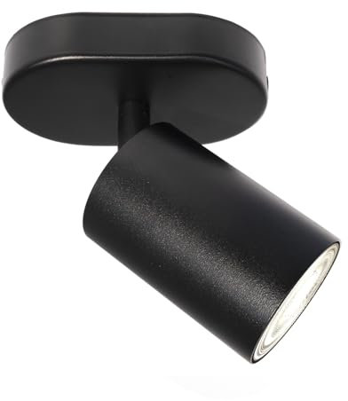 yeerockal Deckenstrahler Schwenkbar Deckenspot GU10 Abnehmbar Anthrazit | Ohne leuchtmittel | 1-Flammig