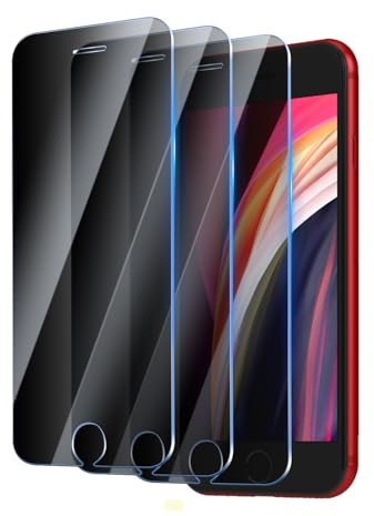 YUXINDZ 3 Pack Privacy Screen Protector for iPhone SE 2022/SE 2020/8/7, Anti-Spy Tempered Glass Film Anti-Scratch, 9H Hardness