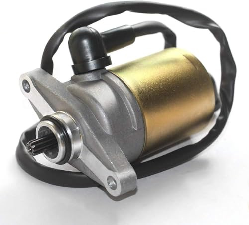 Trkimal 10 Zähne Anlasser mit Kabel für GY6 49cc 50cc Scooter 139QMB Moped ATV Go Karts TAOTAO SUNL ROKETA TANK BAJA