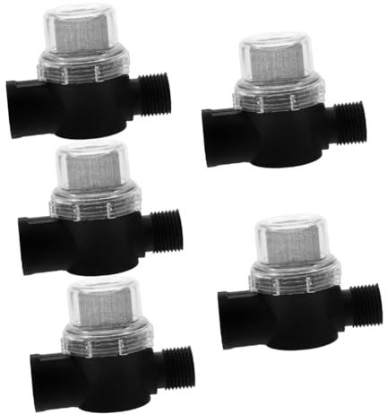 Gatuida 5St Wasserpumpenfilter tragbarer wasserfilter Wohnmobil-Wasserpumpen-Siebfilter Siebfilter für Wasserpumpe Wohnmobil-Wasserpumpensieb Sieb der Wasserpumpe Rostfreier Stahl