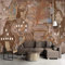XLMING Mur De Briques Vintage Model Pictures Papier Peint 3D Décoration Intérieure Salon Canapé Chambre Fond Tv Mur-400cm×280cm