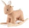 Bieco Plüsch Schaukeltier Hase Fine, 68 cm | Kinder Schaukelstuhl mit Sicherheitsgurt | Baby Schaukel | Schaukel Kleinkind | Schaukeltier Baby | Baby Schaukelwippe ab 9 Monate | Schaukelpferd Holz