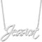 UMAGICBOX Personalized Name Necklace - Custom 925 Sterling Silver/316 Stainless Steel Jewelry, Gift for Birthdays, Anniversaries, and Special Occasions (Silver)