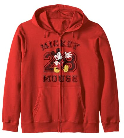 Disney Mickey And Friends Mickey Mouse 28 Collegiate Zip Hoodie