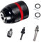 Keyless Drill Chuck for Milwaukee, 1/2-20UNF Mount 1.5-13mm Self-Tighten Drill Chuck for Hand Drill Impact Driver, with 3/8 SDS-Plus Shank 1/2 Impact Wrench Adapter 1/4 Hex Shank