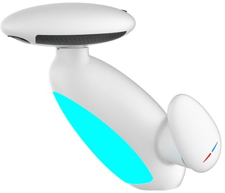 Costye Robinet Salle Bain avec Douchette Extractible 4 Types Jet d'eau avec Lumière LED Robinet Lavabo avec Douchette Supérieure pour Se Brosser Les Dents Et Se Laver Le Visage