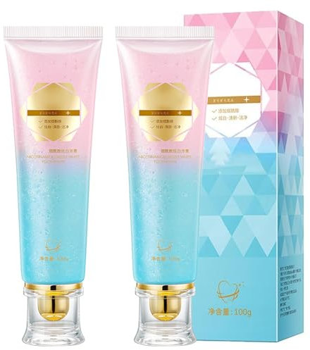 2 Stück Elovelle Toothpaste, Elovelle Hydroxylapatit Zahnpasta, Radiant Whitening Zahnpasta, Niacinamide Whitening Zahncreme, Zahncreme Weisse Zähne für Frauen und Männer