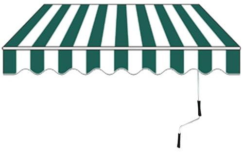 TDSYOCG Gelenkarm Markisen ausfahrbar, 2x1.5m/3x2.5m/4x3m/5x3m, UV- und wasserbeständig, Manuelle Markise, mit Kurbel & Wandhalterung, Markise manuell für Hof, Balkon oder Gartenpavillon