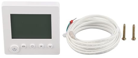 Thermostat de Chauffage électrique, Thermostat Intelligent numérique programmable à Haute précision avec Un écran LCD pour Le système de Chauffage électrique, 0 à 50 ℃ Plage de