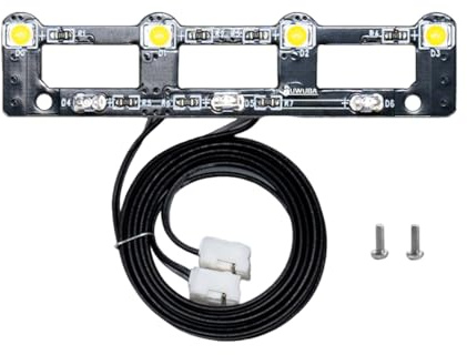 TOUCAN RC HOBBY 5V LED Kunststoff Frontstrahler Board Lampe Bar für DIY 1:14 RC Traktor Truck 770S 56368 56371 LKW Fahrzeug verbesserte Teile
