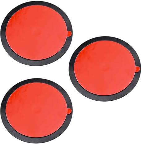 3 Discos Adhesivos Ø73 mm para Soporte Móvil Coche con Ventosa – Placas De Fijación Salpicadero 3,6 mm Acabado Espejo, Resistentes Al Calor, Extra Estables, Sin Residuos