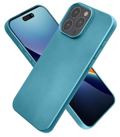 kwmobile Handyhülle für Apple iPhone 16 Pro Max Hülle - Silikon Case metallisch schimmernd - Schutzhülle Cover - Metallic Karibikblau