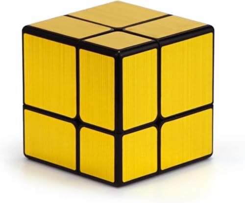 Logica Spiele – Zauberwürfel 2x2 Spiegel – Logisches-Puzzle – modifizierter Würfel – Speedcubing – Version Gold – Intelligenz-Spiele (Gold)