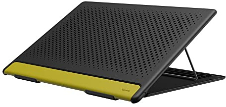 Baseus Lets Go, Desktop Einstellbare Laptop/Notebook/Computer-Halterung/Ständer, grau - gelb, einfache Bedienung