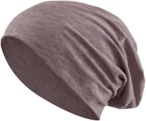Balinco - Beanie Mütze für Damen & Herren aus 100% Jersey-Baumwolle – Flexibler Slouch Hat für Frühling, Herbst & Winter – Lange Baumwollmütze in versch. Farben – Kopfbedeckung Unisex modisch & bequem