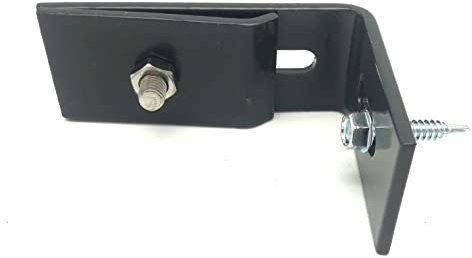 3 x Wandanschlusswinkel Doppelstabmattenzaun anthrazit + Komplettes Montageset