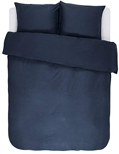 ESSENZA Bettwäsche Minte Uni Baumwollsatin Blau, 135x200 + 1 X 80x80 cm, 401244-100DE-001, 135 x 200