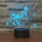 3D Illusion Tischlampe Nachtlampe,KINGCOO LED 7 Farben ändern Touch Switch Schreibtischlampe Nachtlichter Schlummerleuchten für Kinder Familie Dekoration Valentinstag Geburtstags Geschenk (Eishockey)