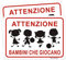 2pz Prestare Attenzione ai Bambini, Cartello Metallo Segno Rallentamento, Segnale Alluminio, 250 * 350mm