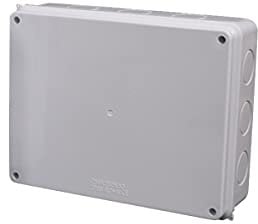 IP65 ABS Waterproof Junction Box, 300x250x120mm Waterproof Dustproof Outdoor Project Box Cable Connection Protective Enclosure, White, 1 Pcs