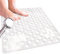 Venuso Square Shower Mats Non Slip Anti Mould, 53 x 53 cm Rubber Anti Slip Shower Mat with Drain Holes, Machine Washable, White