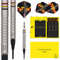 Unicorn S/T Tung James Wade 20 g weiche Spitze Dart-Set, Dimitri Van den Bergh, Premier, 90/70% Wolfram, Stahlspitze & Softspitze, 18g bis 25g, Silber/Gelb