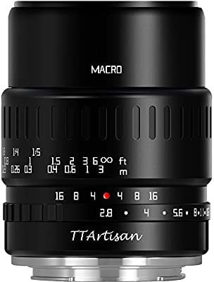 TTArtisan 40mm F2.8 APS-C Macro Lens for Insects Jewelry Portrait Still-Life Compatible with M43 Mount