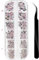 1500 Strass Cristallo, Glitter Brillantini Decorazioni per Unghie, Nail Art und Make Up - Rosa, 2mm, 3mm, 4mm