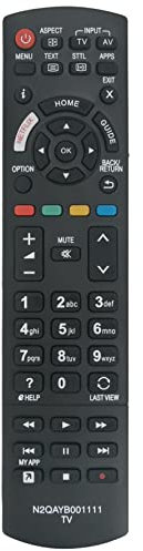 VINABTY N2QAYB001111 Mando a Distancia de Repuesto para Panasonic TV TX-40EX600E TX-55EX600E TX-40EX600B TX-40EX620 TX-43EXW604 TX-49EX600B TX-49EXR600 TX49EXW604 TX55EX633 TX-49EX580B