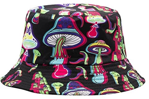 YAMEIZE Trendy Bucket Hat Sommer für Damen Herren Teens Double-Side Fischerhüte Stylish Reversible Eimer Hut Pilz Hut Sonne Wandern Strand Outdoor
