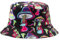 YAMEIZE Trendy Bucket Hat Sommer für Damen Herren Teens Double-Side Fischerhüte Stylish Reversible Eimer Hut Pilz Hut Sonne Wandern Strand Outdoor