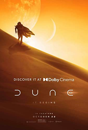Dune 18 Poster A4 - Filmkunstposter in verschiedenen Größen für Wohn- oder Schlafzimmerideen. Randlose Kultfilmbilder, klassische ikonische 70er, 80er, 90er Jahre, Vintage-Retro-Wanddekoration, Bilde