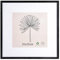 LYYYYX Marco de fotos de madera con cristal acrílico para colgar en vertical u horizontal, 25 x 25 cm, color negro