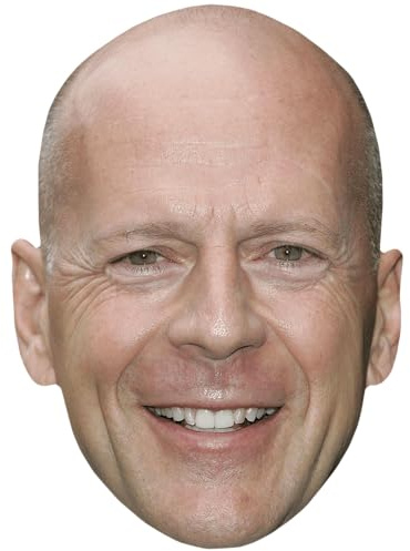Bruce Willis (Laugh) Maske aus Karton