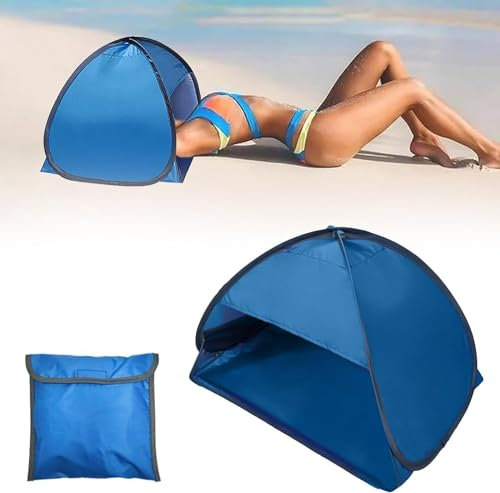 Mini tenda da sole portatile da spiaggia, tenda da sole pop-up, pieghevole, automatica, protezione solare istantanea, tenda di protezione per la testa del viso, per spiaggia, sonno, pesca,