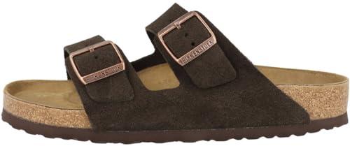 Birkenstock Unisex Erwachsene Sandale Arizona Veloursleder normal Braun 45