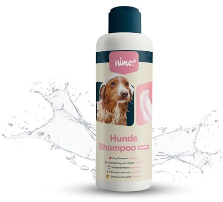 nimo® Hunde Shampoo sensitiv | ohne Duftstoffe & pH-Neutral mit Kollagen | für alle Hunderassen und Sensible, allergische Hunde | für bessere Kämmbarkeit & glänzendes Fell, 100% tierleidfrei