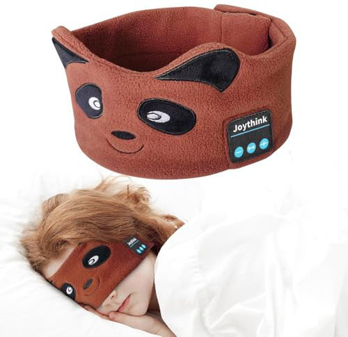 Joythink Casque Bluetooth écouteurs sans fil pour enfants, masque de sommeil, haut-parleur intégré, casque de sport réglable