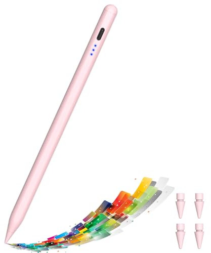 Pencil 2a Generación 2018-2025, Lapiz para iPad A16 M5, Pencil para iPad de Carga Rápida con USB C, Stylus Pen Magnético para iPad 6~11, Air 3~5 M2 M3, Mini 5 6, Pro 11/12.9/M4 M5