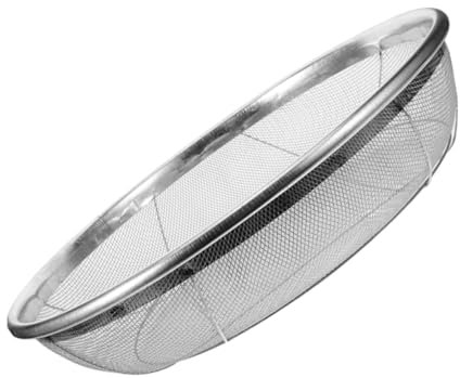 Kisangel Setaccio Per Terreno in Acciaio Resistente Utensile Per Setacciare Giardino Setaccio Per Uso Domestico Maglie