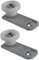 2x Upper Basket Wheel and Holder – Compatible with Miele Dishwashers | Replacement Part for Upper Rack Assembly 7649011/007649011