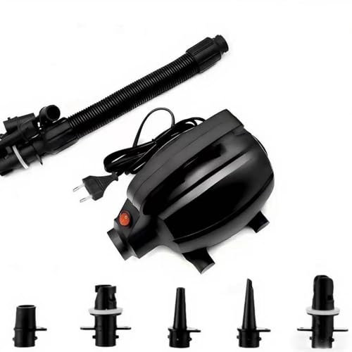STREAMVOY Electric Air Pump for Inflatables - High Power 220V Quick Inflation/Deflation with 5 Nozzles, 1.58m Cable for Pool Floats, Air Mattresses & Water Toys