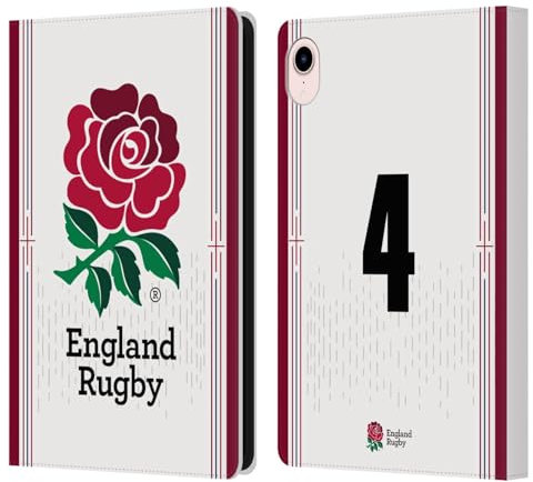 Head Case Designs sous Licence Officielle England Rugby Union Position 4 2023/24 Joueurs Home Kit Étui Portefeuille en Cuir Compatible avec Apple iPad Mini (2021/2024)