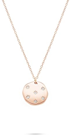 Tamaris Damen Halskette TJ-0647-N-45 aus Edelstahl in IP Roségold