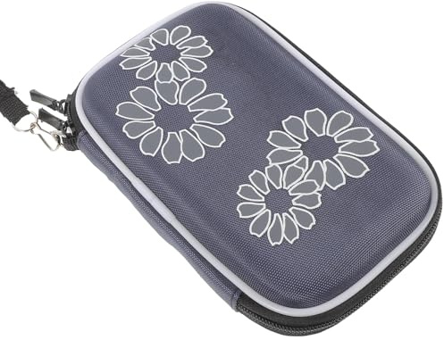 LALADEFIEE Hard Drive Case Portable 2.5 Inch Drop Resistant Nonwoven Protective Carrying Box Stylish Appearance for Business Travel Compatible Rechargeable Batteries Power Banks