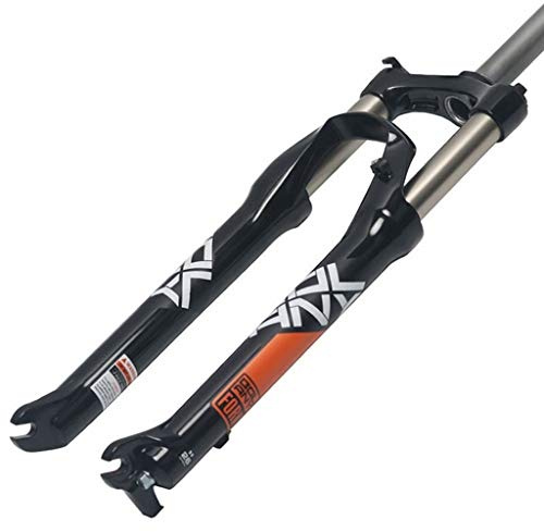 Forcella Anteriore per Bicicletta Sospensione Meccanica Forcella 26/275/29 Pollici Sistema di Precarico Blocco Spalla Escursione 1-1/8 Freno A Disco da 110 Mm Controllo Spalla