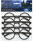 Partygeschenke - Neuheit Harry-Potter-Brillen - 4er-Pack, Schwarz