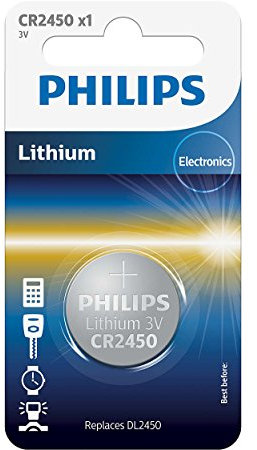 PHILIPS CR2450 Lot DE 3 Piles AU Lithium 3V